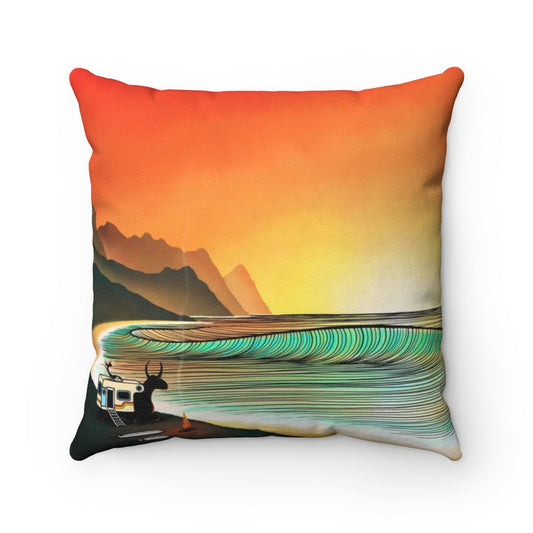 Peaceful - Ten Ox Herding - Part 6 - Square Pillow
