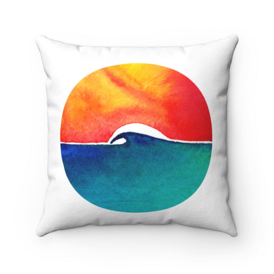 Oceans Day Square Pillow
