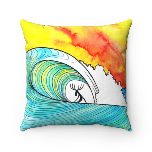 Sunset Slab Square Pillow