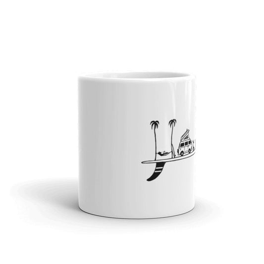 Life on a Single Fin Ceramic Mug